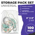 thumbnail image 2 of Bolsa Transparente con Cordón, 5 x 8 Pulgadas. Bolsa de 100 Bolsas de Plástico Transparente con Cordón. Bolsas de Viaje Impermeables de Polietileno de 2 Mil para Zapatos. Bolsa Transparente para Cosméticos y Artículos de Tocador., 2 of 7