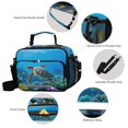 thumbnail image 4 of ALAZA Turtle in Sea Lunch Box Insulated Cooler Bag Reusable Tote Bags Shoulder Strap, 4 of 7