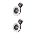 thumbnail image 1 of Inteprter Mobile Phone Fill Light 15x Lens Mini LED 53 for Android Photography 2piezas Negro, 1 of 1