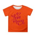 thumbnail image 1 of Fshinging T Shirts For Girls Graphic Bouquet Cute Printed Solid Color Casual Plus Size Tops, 1 of 4