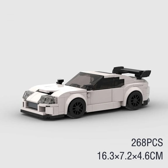 City Technical Speed Champions World Famous Car Building Blocks Racing Fast And Furious Moc Brick Vehicle A80 Supra V2 Toys Kid NEW