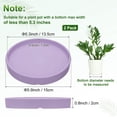 thumbnail image 3 of Uxcell 2-Pack Ceramic Plant Saucers, 5.3 Inch ID Flower Pot Plant Saucers, Flowerpot Drip Tray [5.9 Inch OD, Purple], 3 of 6