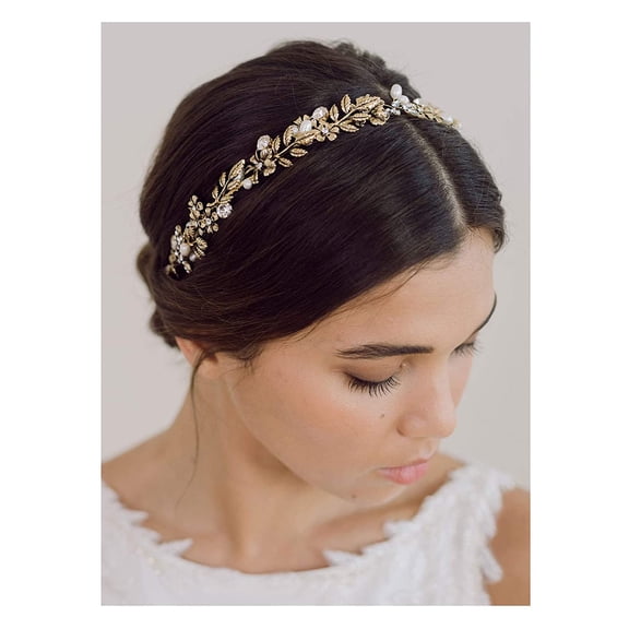 Retro Wedding Headband, Bridal Headpieces for Wedding Women Rhinestone Hair Accessories Vintage Style