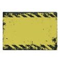 thumbnail image 1 of Vintage Yellow Cutting Board, Hazard Theme Caution Construction Tape Illustration with Grunge Look, Decorative Tempered Glass Cutting and Serving Board, Large Size, Yellow and Black, by Ambesonne, 1 of 1