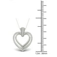 thumbnail image 3 of 1/6ct TW Diamond Sterling Silver Heart Necklace, 3 of 3