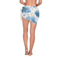 thumbnail image 3 of Beach Mini Dress Butterflies and Cloud Swimsuit Coverup for Women Swimwear Cover Ups Short Triangle Beach Skirt S, 3 of 8
