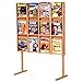 thumbnail image 3 of Wooden Mallet MM12-FSLO Divulge 12 Magazine Floor Display - Light Oak, 3 of 3
