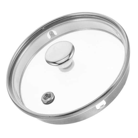 LOLIPPYY 10.5 Inch Universal Transparent Glass Lid for Tea Kettle and Hot Beverages, Anti-Scald Replacement Pot Cover