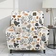 thumbnail image 2 of Xoenoiee Abstract Boho Geometric Art Print Recliner Cover 4-Pieces, Recliner Stretch Sofa Slipcover, 1 Seat Recliner Cover, Soft Couch Protector Furniture Protector Covers with Elastic, 2 of 7