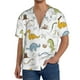 thumbnail image 1 of Fotbe Dinosaur Camisa Estampada de Manga Corta para Hombre, Casual de Verano, Estilo Playero, Sin Arrugas-Medium, 1 of 5