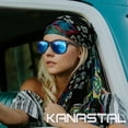thumbnail image 4 of Crrynuo - Gafas de sol - Polarizadas - Hombre - Mujer - Gafas de sol a la moda - Antirreflejos - Negras con lentes azules, 4 of 5