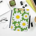 thumbnail image 7 of FMSHPON White Chamomile Flower Green Clipboard Hardboard Wood Nursing Clip Board and Pull for Standard A4 Letter 13x9 inches, 7 of 7