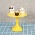 thumbnail image 4 of Soporte de Pastel de Hierro de Metal Soporte de Postre de Pedestal Redondo Soporte de ExhibicióN de Cupcakes Utensilios para Hornear para Fiesta de Bodas de CumpleañOs (Amarillo S), 4 of 5