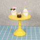 thumbnail image 4 of Soporte de Pastel de Hierro de Metal Soporte de Postre de Pedestal Redondo Soporte de ExhibicióN de Cupcakes Utensilios para Hornear para Fiesta de Bodas de CumpleañOs (Amarillo S), 4 of 5