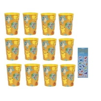 Pokemon Party Supplies 16 oz Reusable Plastic Favor Cups (12-Count)