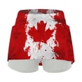 thumbnail image 5 of XIAONU Womens Maple Leaf Active Skort High Waist Side Pocket Sports Skirt Performance Casual Outdoor Golf skorts, 5 of 6