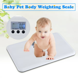 Electronic Scales for Kitchen Digital Baby Scale Electronic Baby Weighing  Scale Pet Scale Infant Weight Scale with 35-70CM Foldable Height Ruler Max