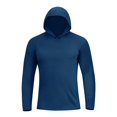 thumbnail image 4 of JIAYUE Men's Hooded T Shirts Lightweight Summer Solid Color Short Sleeve Casual Style Pullover Tops Streetwear Fashion Tees For Daily Comfortable Wear, 4 of 4
