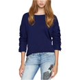 thumbnail image 2 of Camiseta Adornada Sanctuary Clothing Mujer Manga Volantes Azul Mediana, 2 of 2