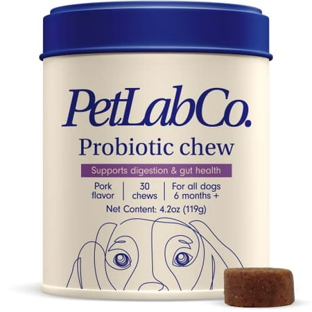 PetLab Co. Probiotics for Dogs | Support Gut Health, Itchy Skin, Seasonal Allergies, and Yeast with Each Tasty Chew | Dog Probiotics | Safe for Small & Large Dogs | Packaging May Vary