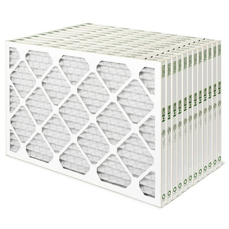 14x28x1 MERV 8 Pleated AC Furnace Air Filters. Case of 12. Actual Size: 13-3/8 x 27-3/8 x 3/4