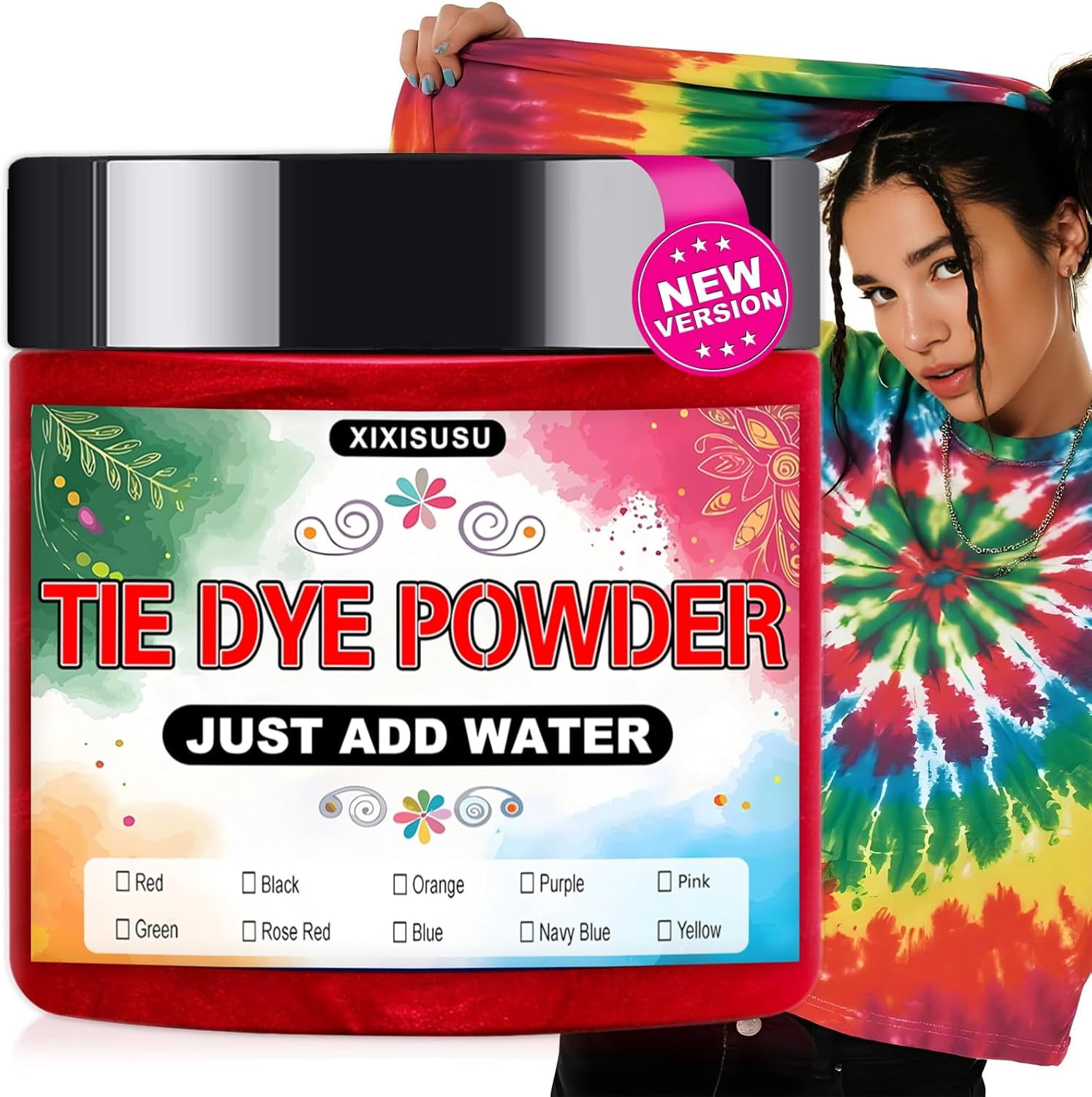 Tulip, Tie Dye Kit, Bright Rainbow Colors, 2-Minute Speed Up