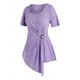 thumbnail image 2 of Talla grande o anillo de tee irregular Rosegal Camisetas tallas grandes, 2 of 5