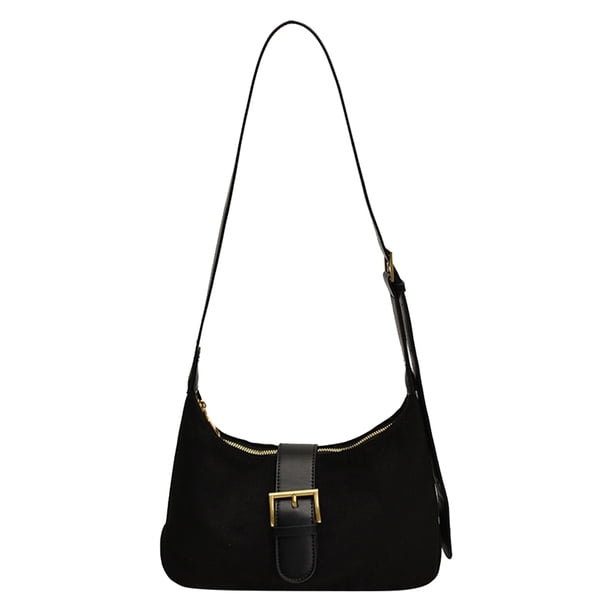 Crescent Bag Slouchy Hobo Mujer Gamuza Correa Ajustable Retro Bolso Con Asa Superior