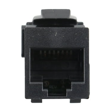 TE Connectivity 2111475-2 Keystone Modular Jack, 8-Position, Cat6, RJ45, Black
