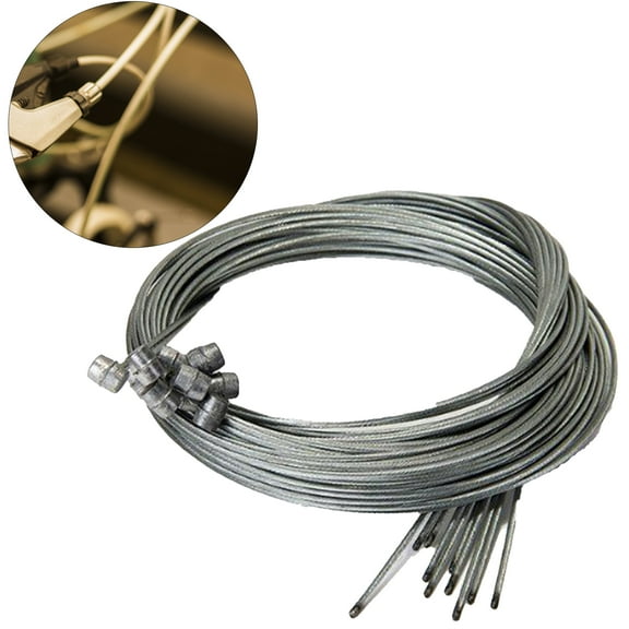 Walbest 10Pcs 69" Bike Brake Inner Lines, Bicycle Brake Cable, Hard Cuttable Stainless Steel High-end Core Brake Lines, Professional Bicycle Brake line For Front and Rear MTB or Road Bikes