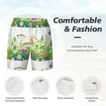 thumbnail image 5 of Balery Plants and Insects Mens Swim Trunks Swim Shorts for Men Quick Dry Inseam Beach Shorts with Compression Liner Pocket-Large, 5 of 9