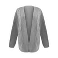 thumbnail image 3 of ShomPort Women's Thick Cardigan Oversized Open Front Long Sleeve Knit Sweaters Outwear Coat, 3 of 5
