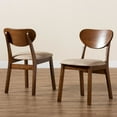 thumbnail image 4 of Baxton Studio Damara Sand Walnut Brown Finished Wood 2-Piece Dining Chair Set, 4 of 17