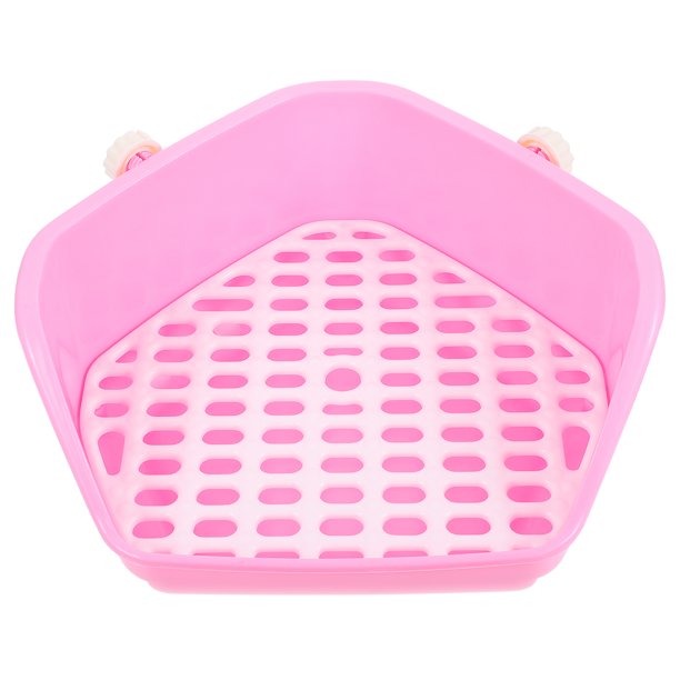 Chinchilla Toilet Rabbit Litter Box Potty Trainer Tray Corner Pet
