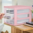 thumbnail image 4 of Sterilite Plastic 3 Drawer Unit Blush Pink, 4 of 7