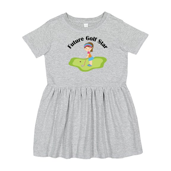 Inktastic Future Golf Star Girls Golfing Girls Toddler Dress