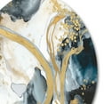thumbnail image 3 of Designart "Textured Marble Painting V" Abstract Marble Round Metal Art, 3 of 5
