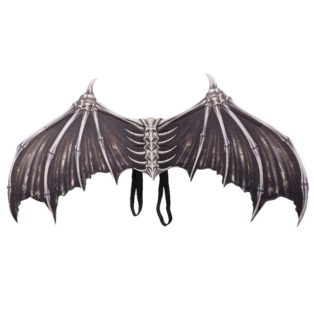 Alas de demonio 3D jinwen traje de tela No tejida decorativo negro