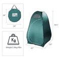thumbnail image 5 of Hassch Outdoor Camping Privacy Tent, Portable Pop Up Instant Changing Tent with Carry Bag for Beach, Camping, BBQ, Army Green, 5 of 6