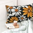 thumbnail image 4 of Yiaed Yellow White Daisy Pattern Print Brushed Microfiber Envelope Pillowcases, Standard,Envelope Closure Pillow Cases(No pillow core)-14"x20", 4 of 6