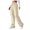 Khaki, variant on Homenesgenics Scrub Pants for Women Casual Pants Cowboy Pocket Straight Cylinder Overalls Solid Color Womens Clothes under $8