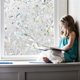 thumbnail image 5 of 45 X 200 Cm Window Film - Static Cling Window Film, Privacy Film, Opaque, Tinted Window Film When Exposed To Light -3D Tulip, 5 of 5