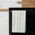 thumbnail image 2 of Unique Bargains Striped Cotton Kitchen Towels Green 26" x 18", 2 of 8