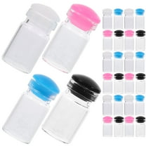 Raindrops Clear Glass Wish Bottles for Necklace Pendants and Decor 50Pcs