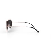 Prive Revaux Unisex Rxable Fashion Polarized Sunglasses, The Cuervo, Aviator, Gold, 59-13-145