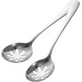 thumbnail image 1 of Stainless Steel Soup Slotted Serving Spoon Set - 2pcs, 1 of 5