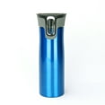 thumbnail image 1 of Botella de agua de acero inoxidable Inteprter 550ML tazas de viaje a prueba de herrumbre azul, 1 of 6
