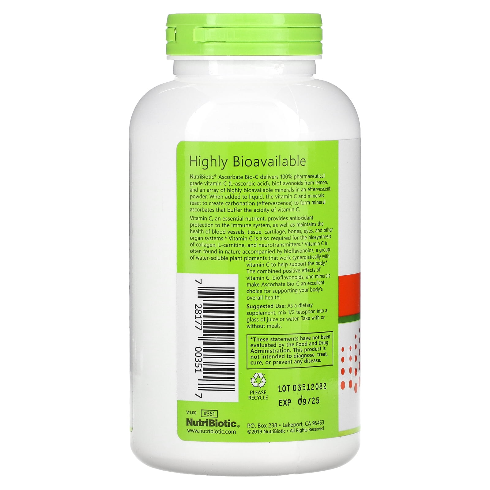 Ascorbate Bio-C -16 Ounces by Nutribiotic