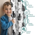 thumbnail image 3 of Blackout Kids Curtains,Black Cat and Butterfly White Pattern Children's Insulated Curtains Set Of 2,Bedroom Essentials,Toddler Room Decor 42"x54", 3 of 5