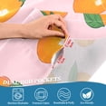thumbnail image 3 of Yayeee Kitchen Curtains Tier Pair Light Filtering 27"x24" Rod Pocket Short Cafe Window Panel, Cute Oranges, 3 of 7